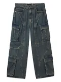 FIVE CM cargo-pocket panelled jeans - Blue