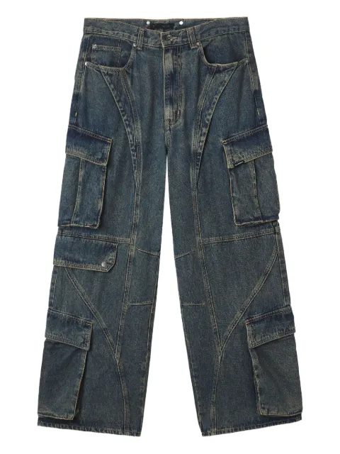FIVE CM cargo-pocket panelled jeans