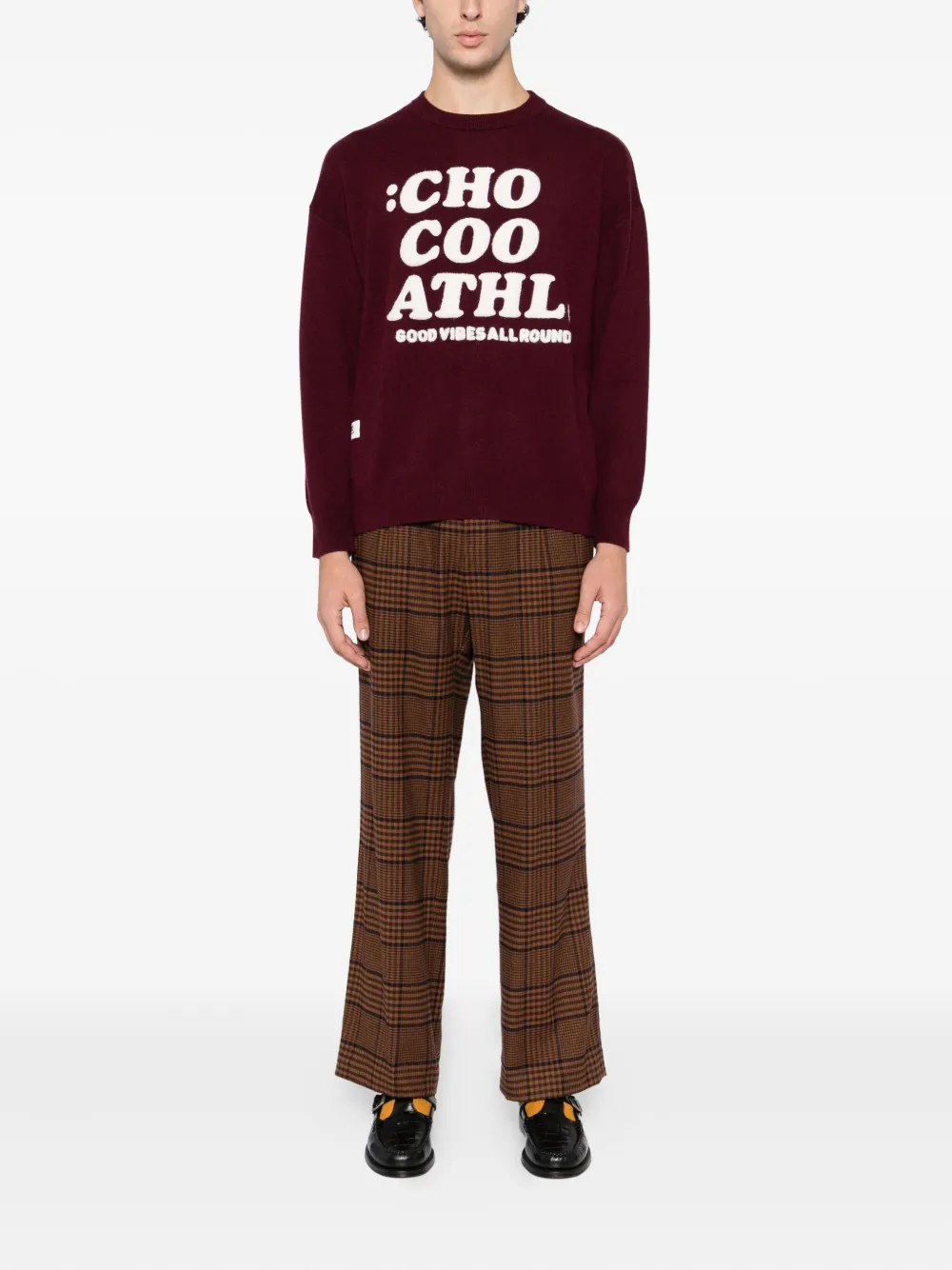 CHOCOOLATE Sweater met geborduurd logo - Rood