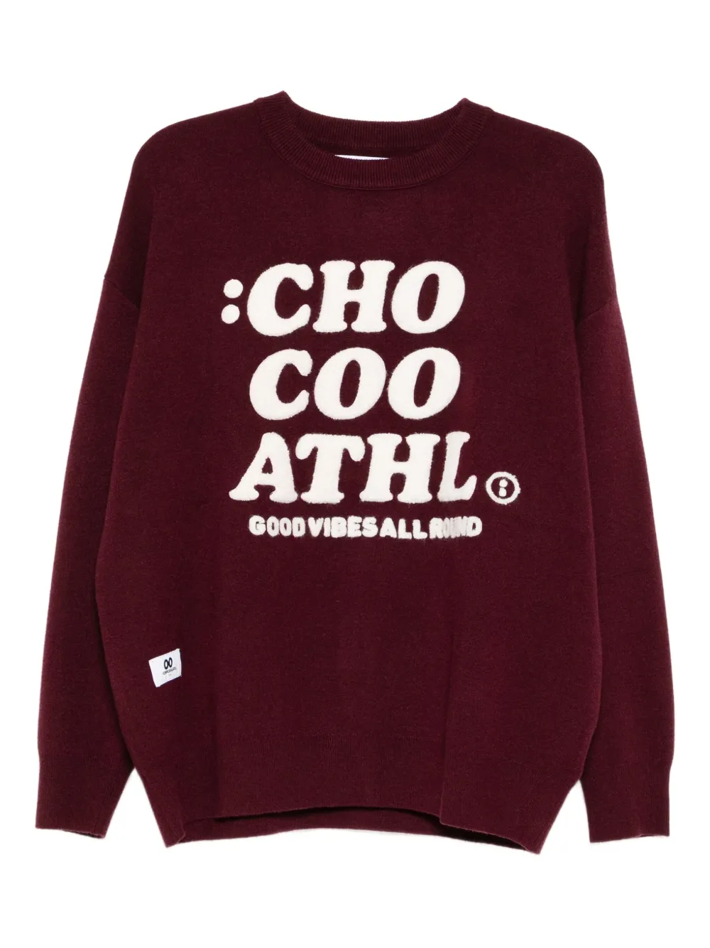 CHOCOOLATE logo-embroidered sweatshirt | Red | Image 1