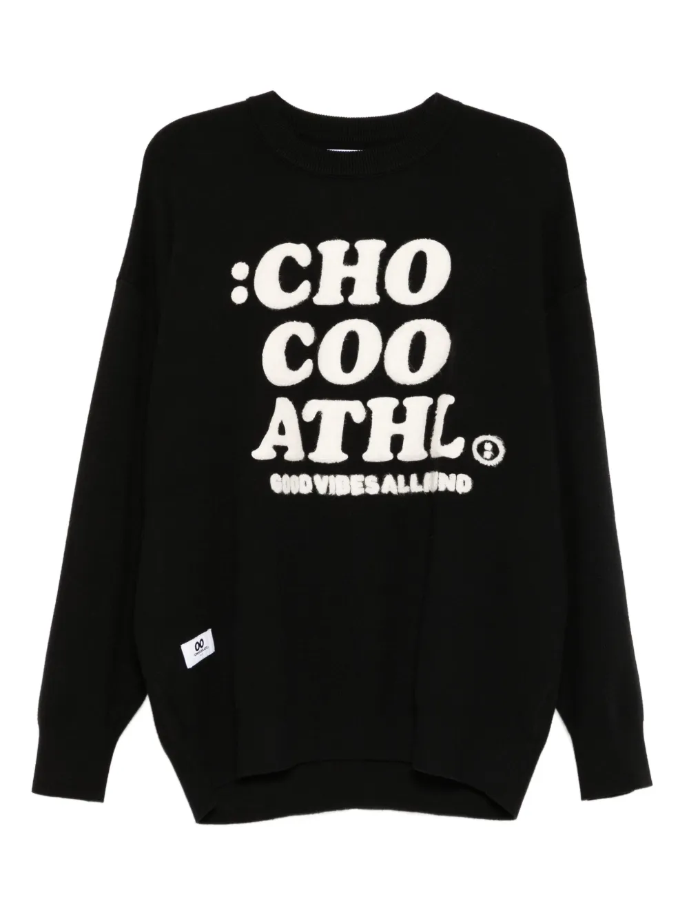 CHOCOOLATE logo-embroidered sweatshirt | Black | Image 1