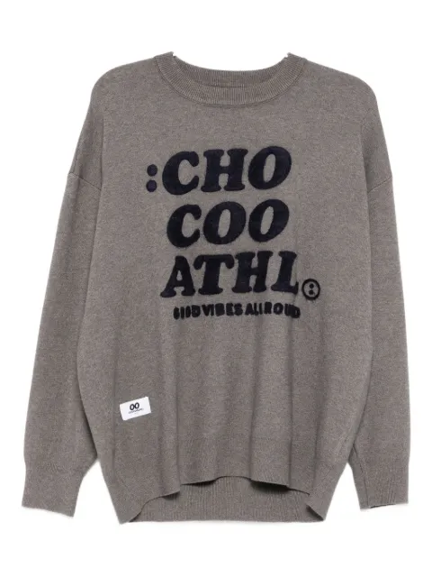 CHOCOOLATE logo-embroidered sweatshirt
