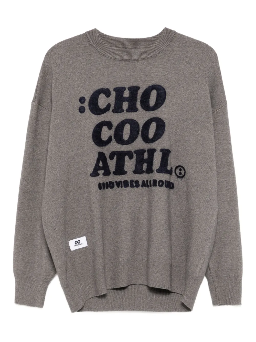 Chocoolate Logo-embroidered Sweatshirt In Gray