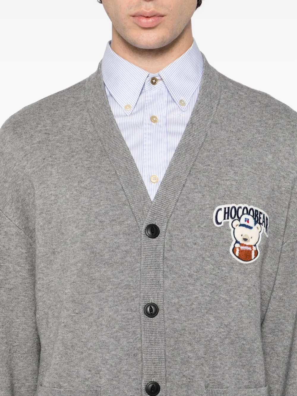 CHOCOOLATE x Russell Athletic vest met geborduurde beer Grijs