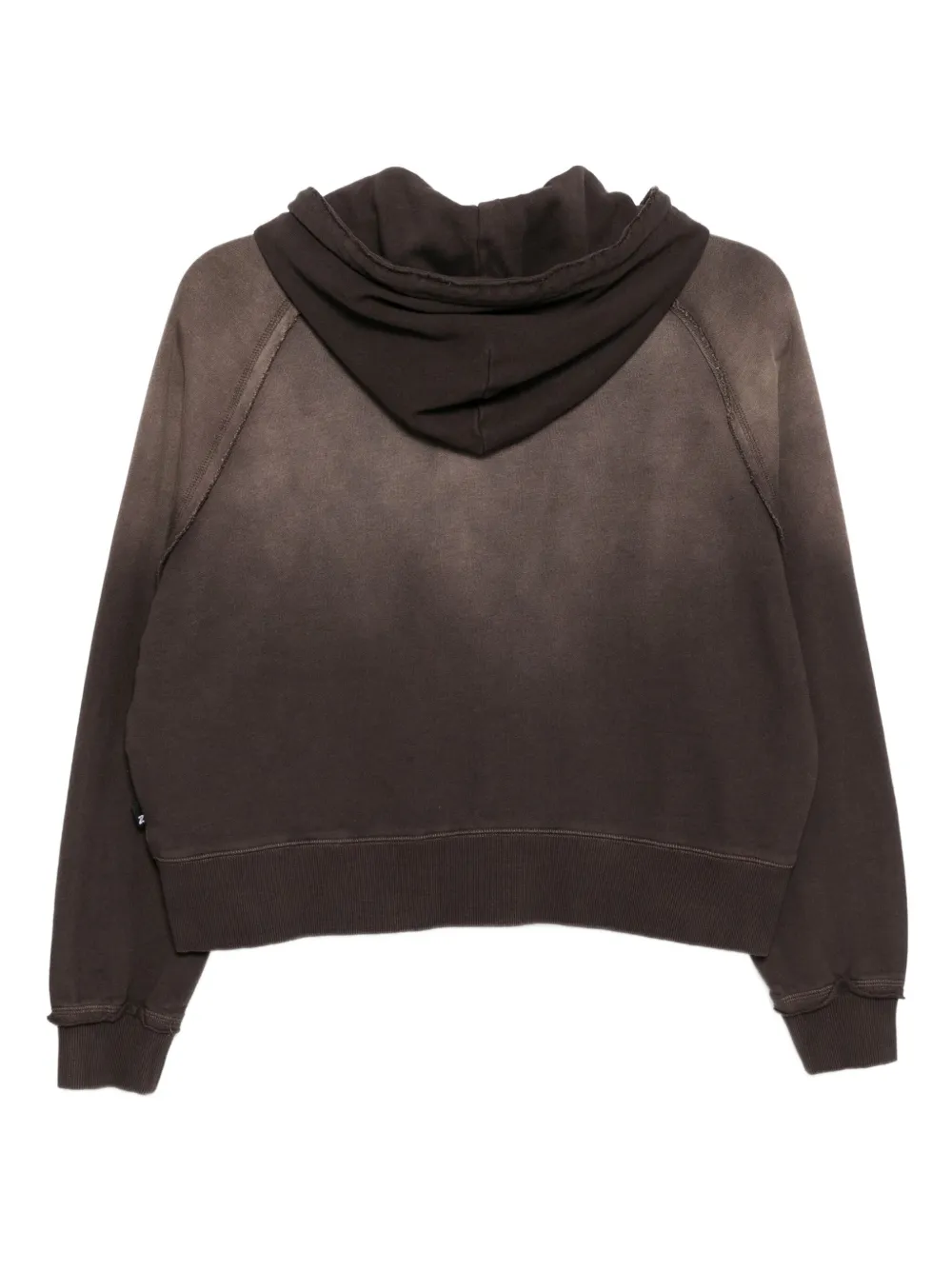 Izzue Hoodie met logoplakkaat - Bruin