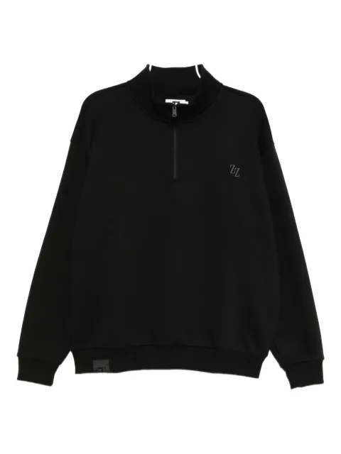 izzue  logo embroidered sweaters 