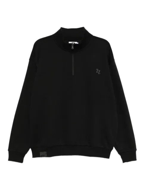 izzue  logo embroidered sweaters 