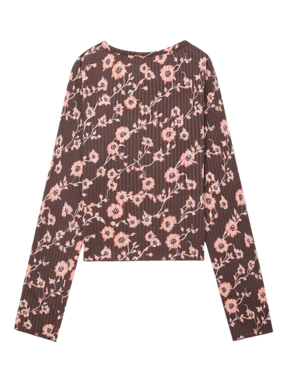 Free People floral-print long sleeves top | Red | Image 1