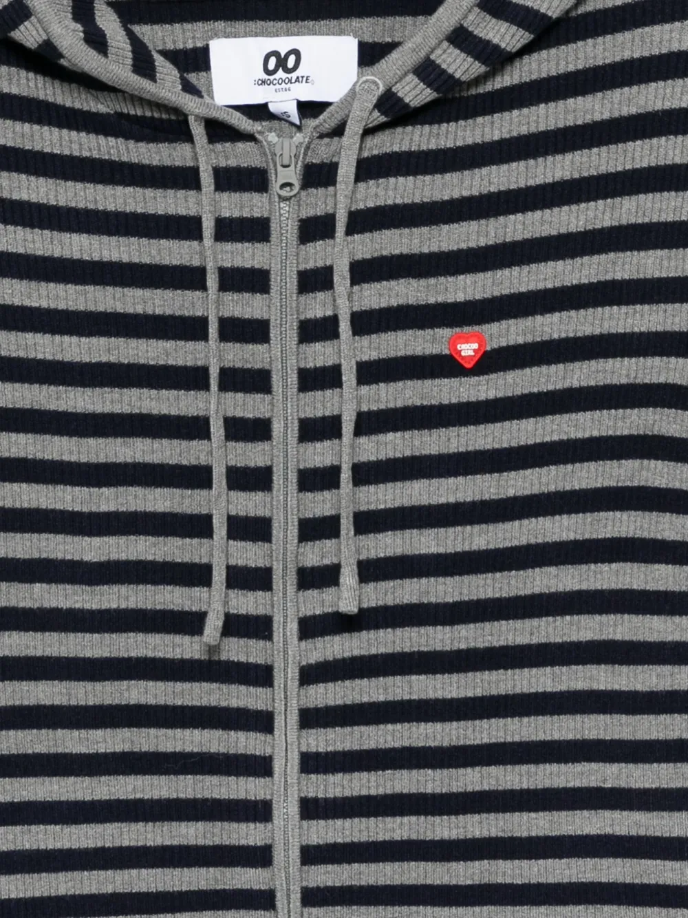 CHOCOOLATE Hoodie met logopatch Grijs