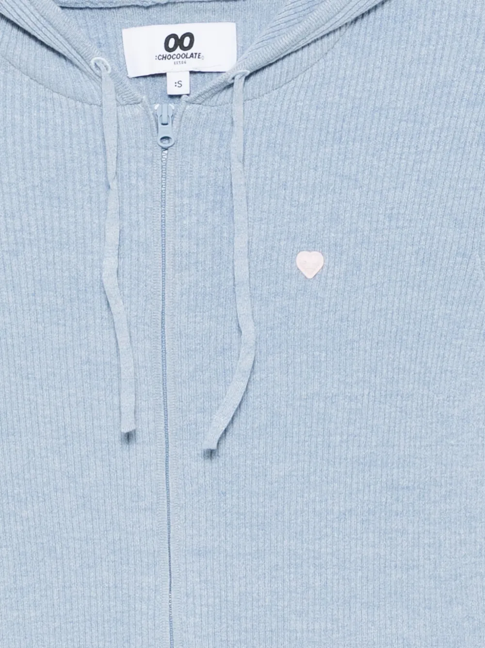 CHOCOOLATE Hoodie met logopatch Blauw