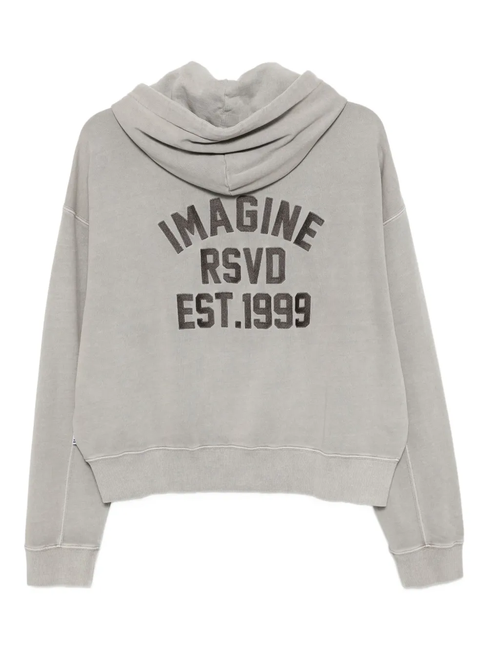 Izzue logo-embroidered hoodie - Grijs