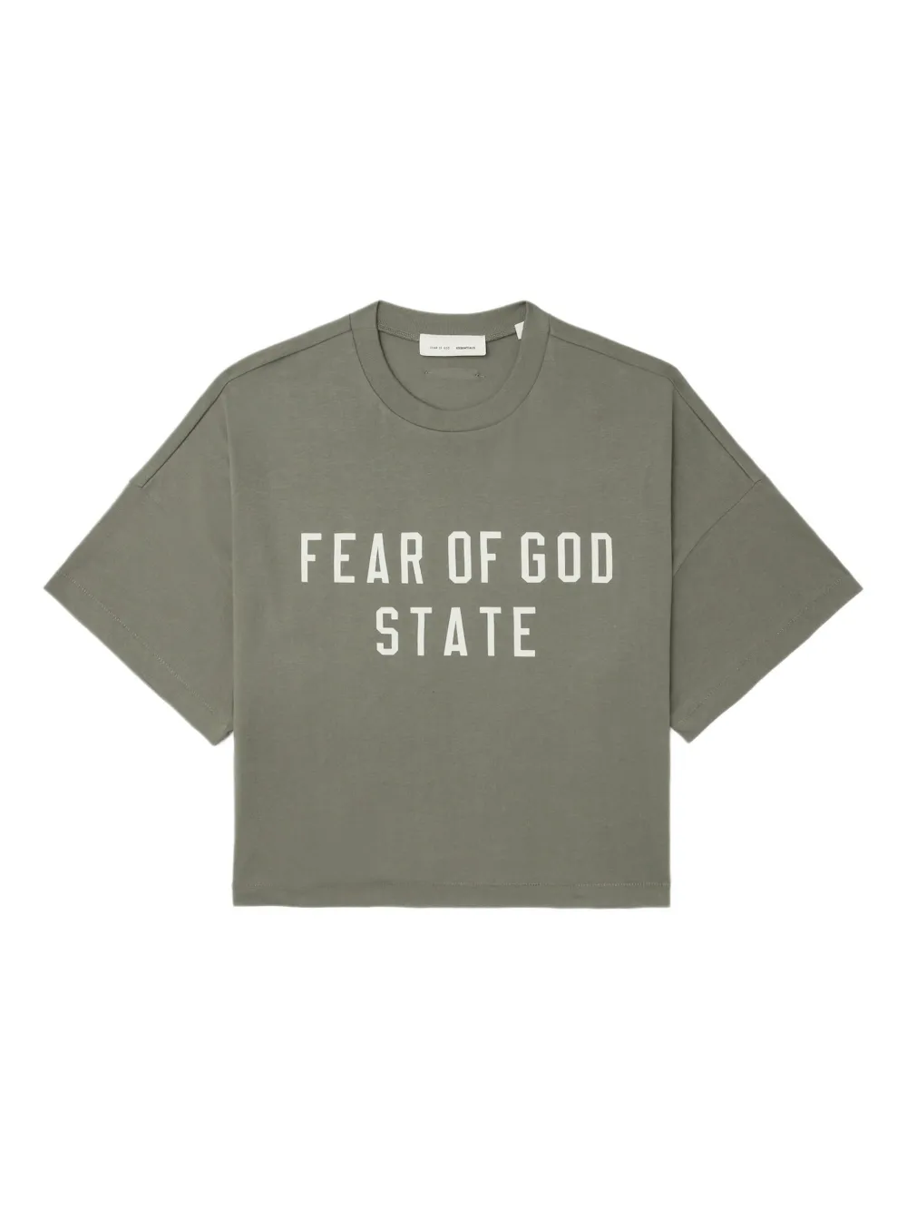 FEAR OF GOD ESSENTIALS graphic-print T-shirt | Green | Image 1