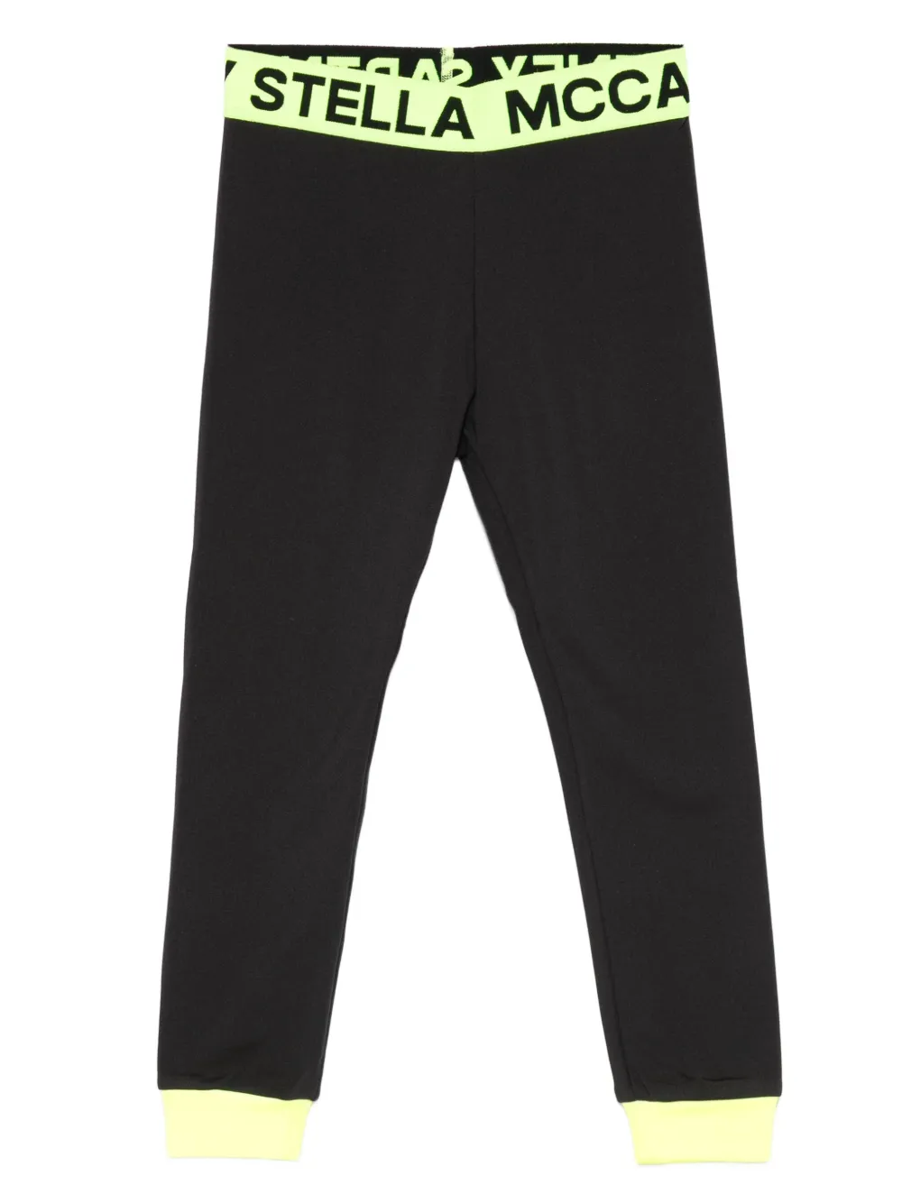 Stella McCartney Kids logo-band cuffed leggings | Black | Image 1
