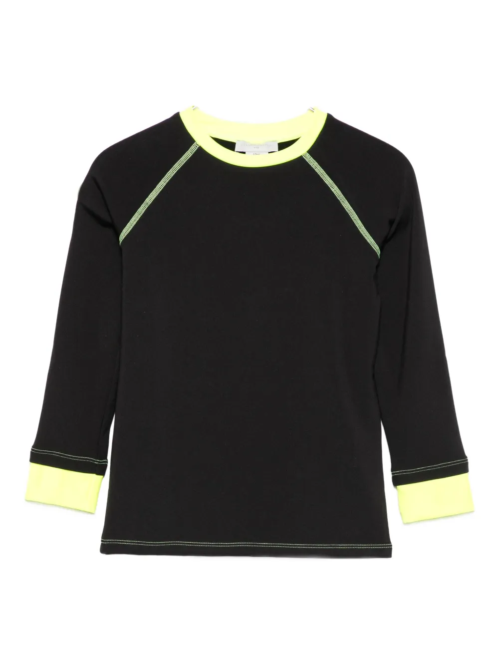 Stella McCartney Kids contrast-trim long-sleeve T-shirt | Black | Image 1