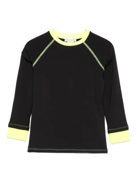 Stella McCartney Kids contrast-trim long-sleeve T-shirt 