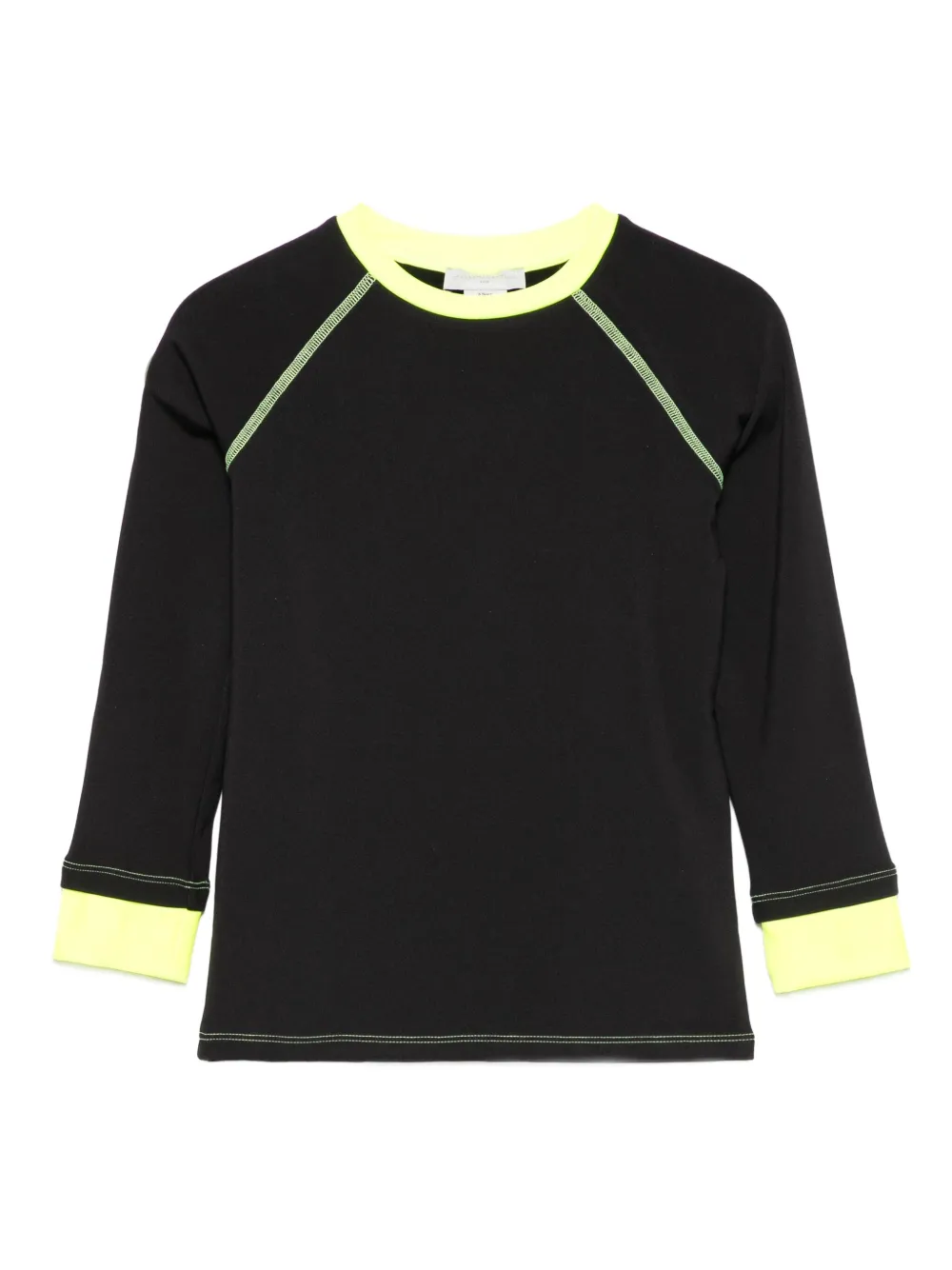 Stella McCartney Kids contrast-trim long-sleeve T-shirt - Nero
