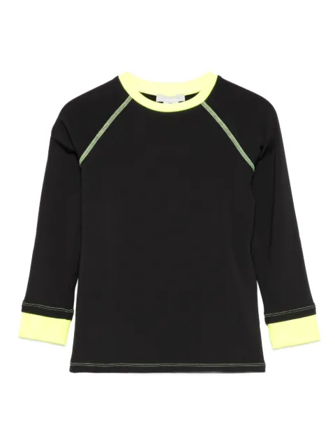 Stella McCartney Kids contrast-trim long-sleeve T-shirt 