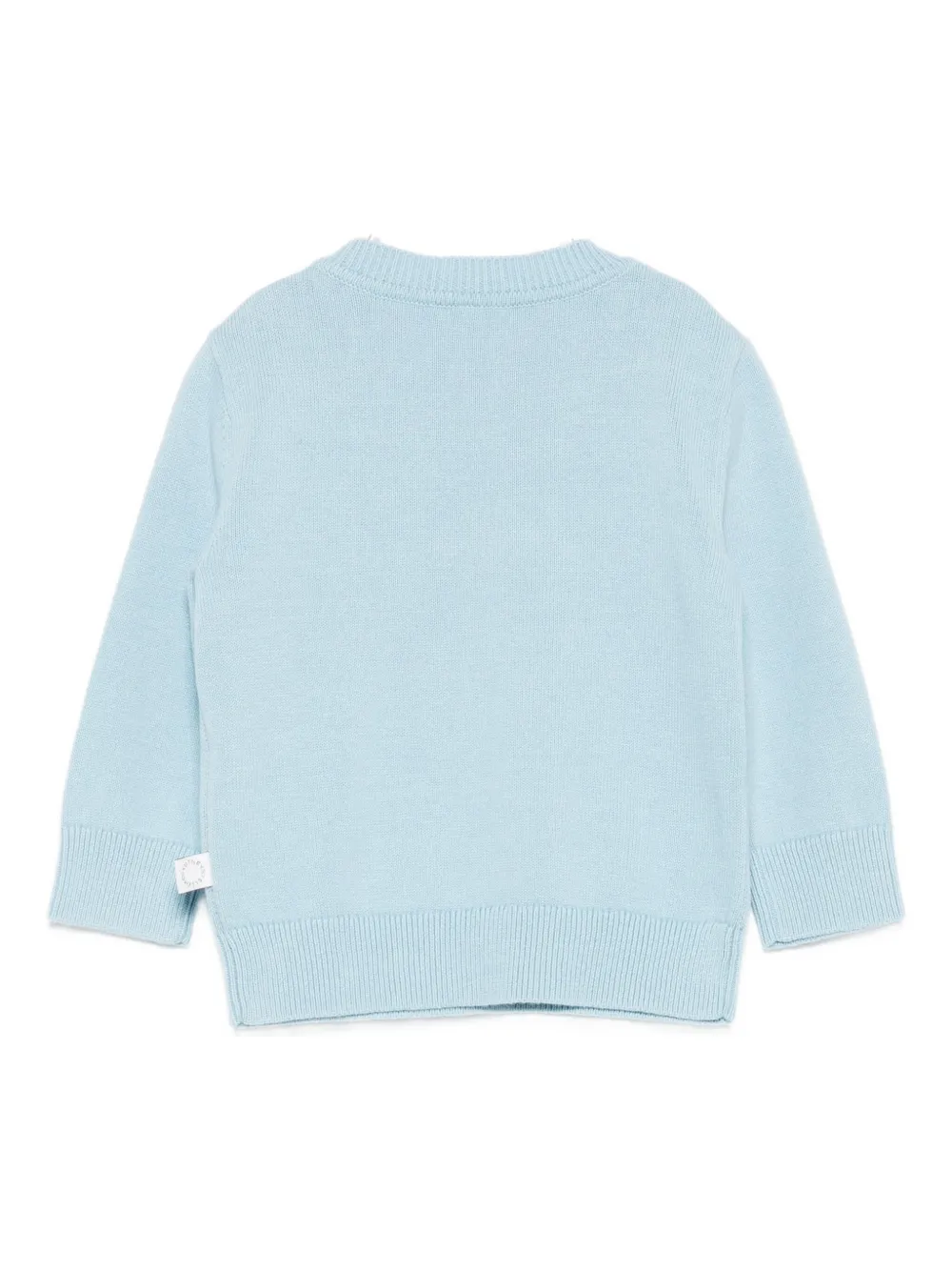 Stella Mccartney Embroidered-squirrel Sweater In Blue