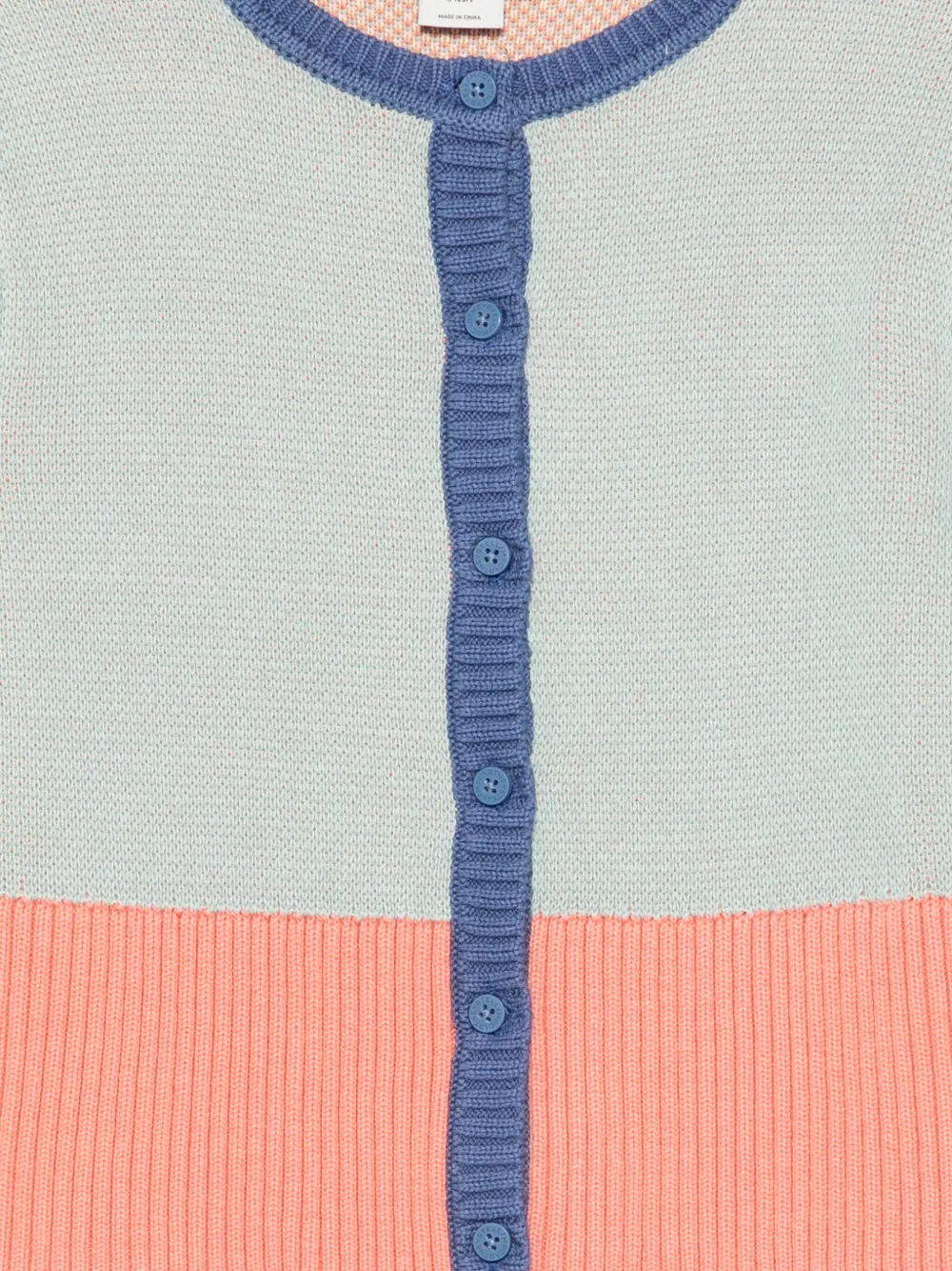 Stella Mccartney Colour-block Bird-detail Cardigan In Multi