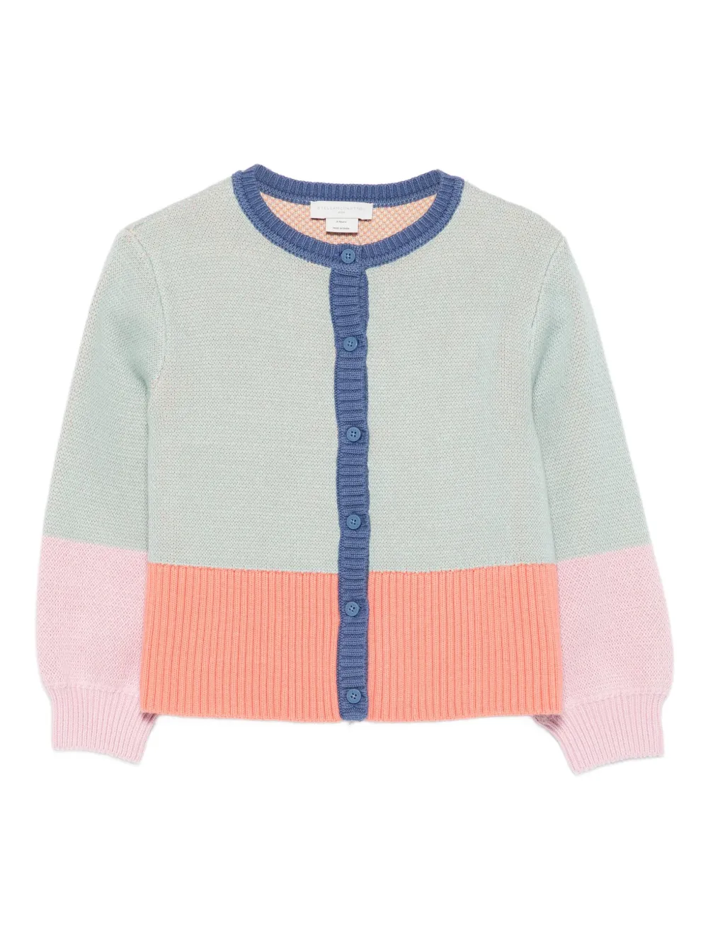 Stella McCartney Kids cárdigan con diseño color block | verde | Image 1