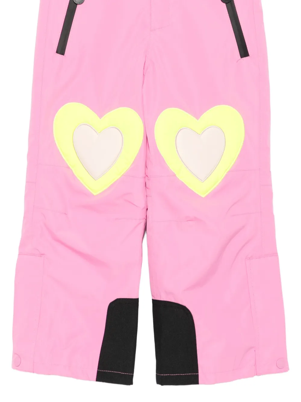 Stella McCartney Kids Skibroek met bretels en hartdetail Roze