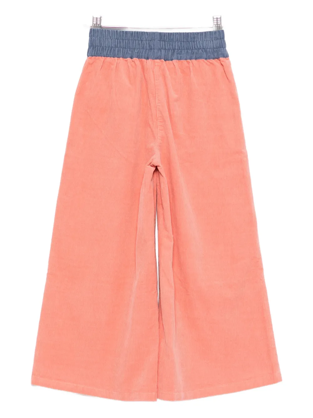 Stella Mccartney Bird-embroidered Corduroy Trousers In Pink