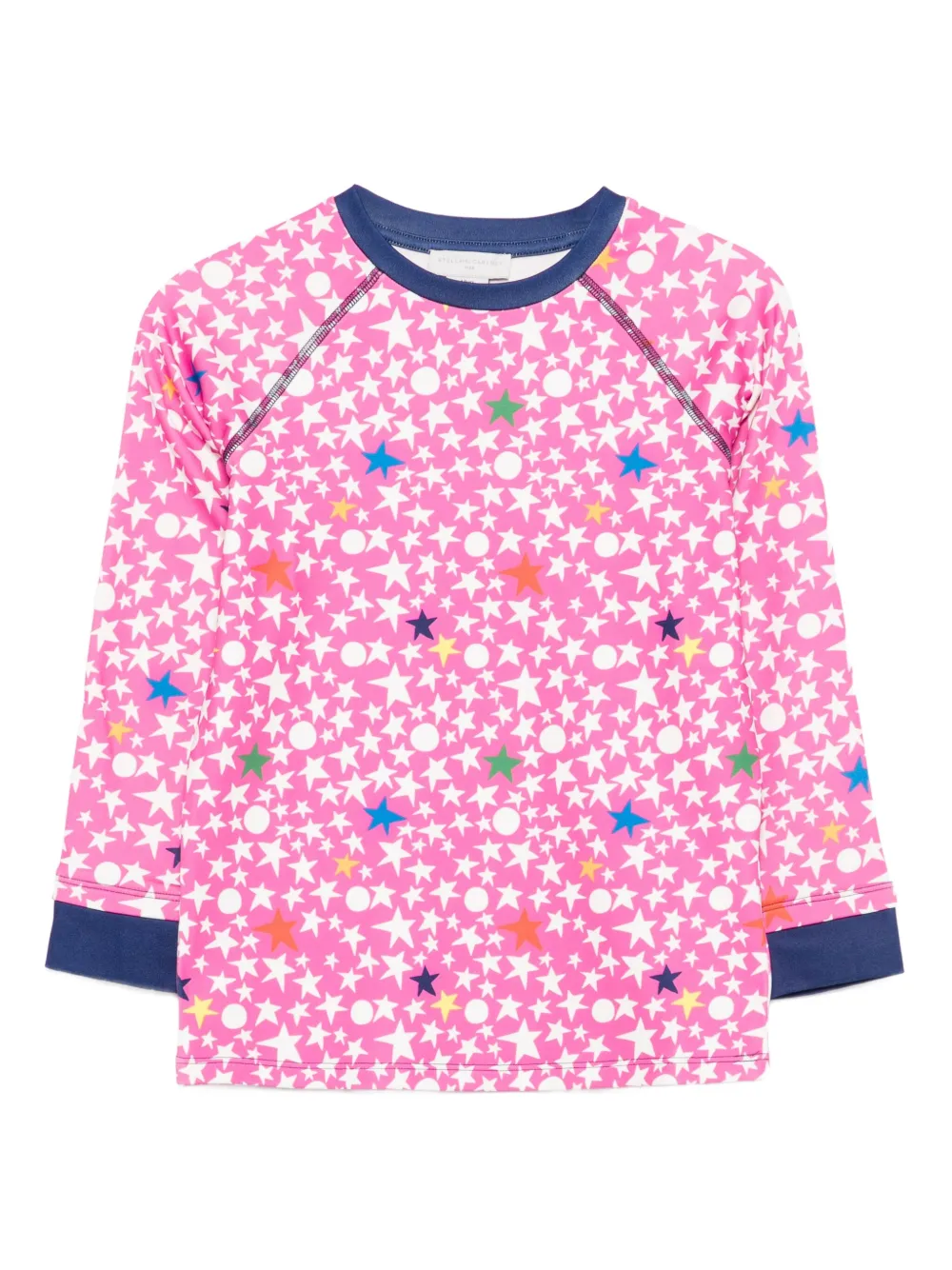 Stella McCartney Kids star-print raglan top | Pink | Image 1