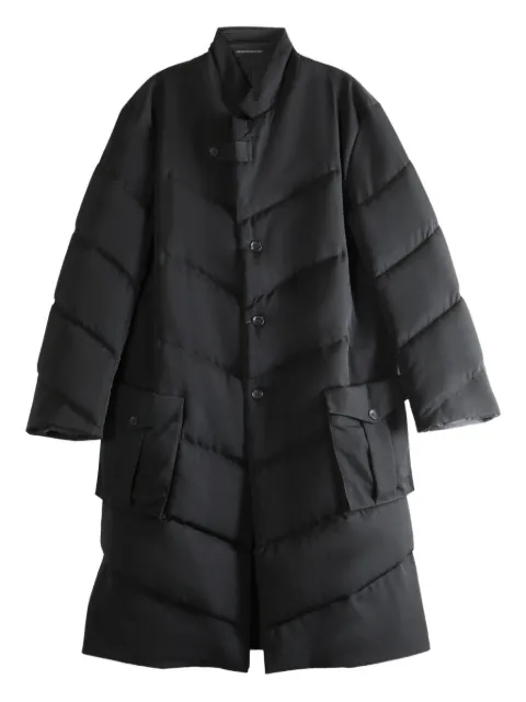 Yohji Yamamoto manteau matelassé à coutures diagonales