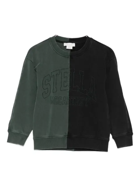 Stella McCartney Kids two-tone logo sweatshirt