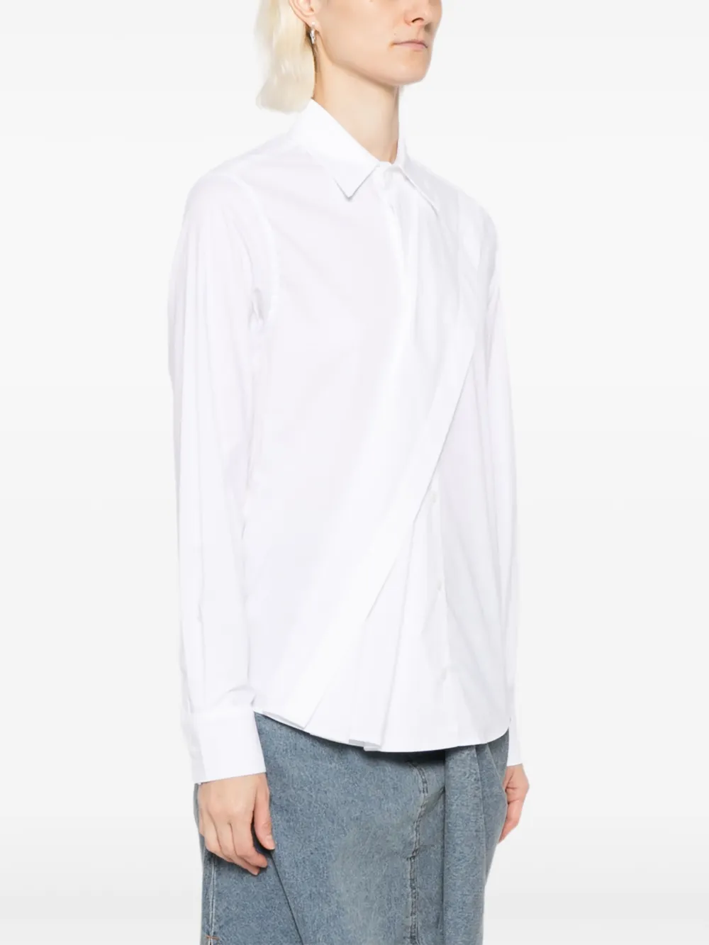 Moohong Twisted Shirt In White