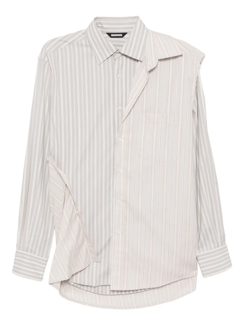 Moohong double-layered cotton shirt | Neutrals | Image 1