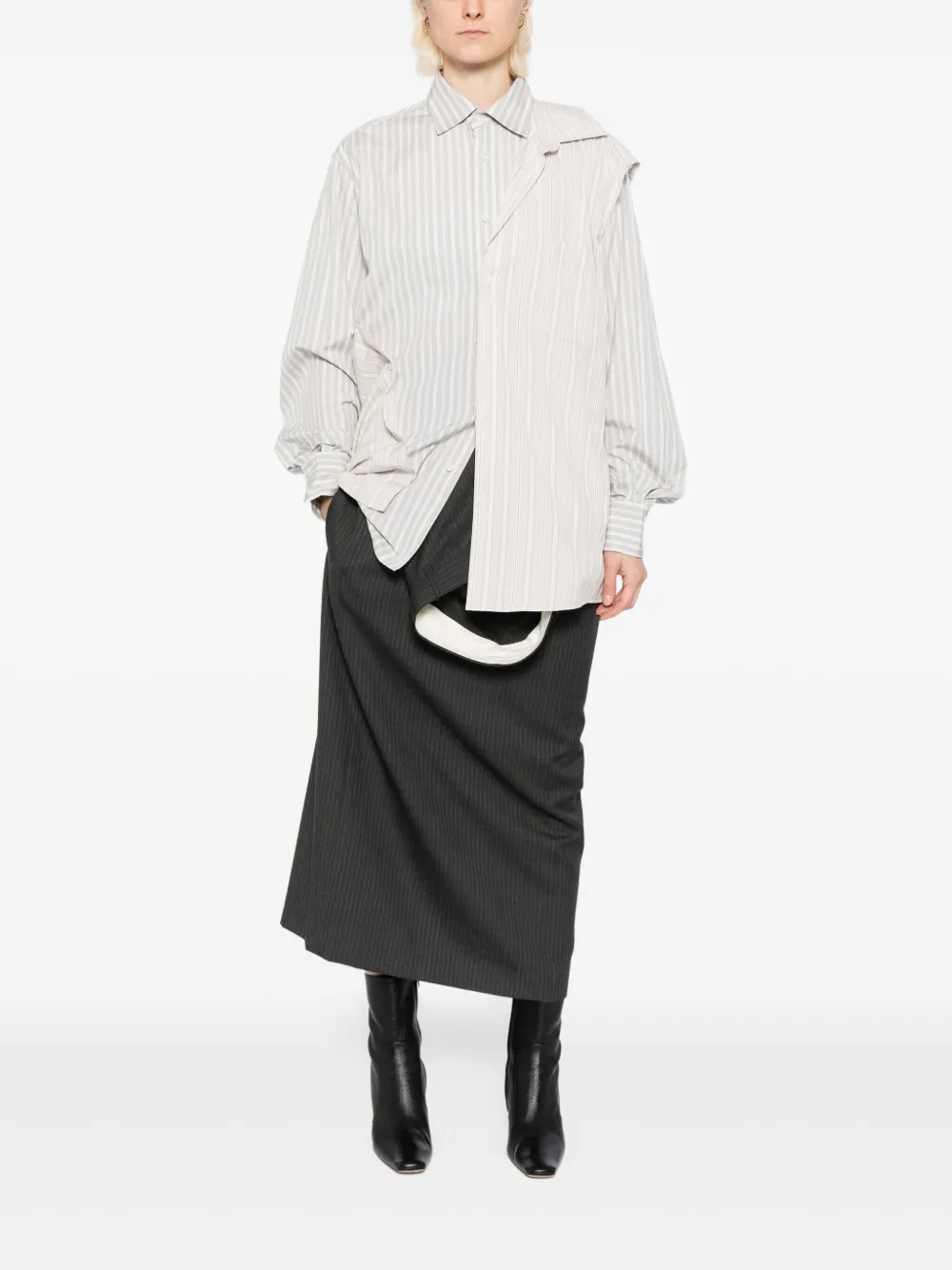 Moohong Gelaagd blouse - Beige
