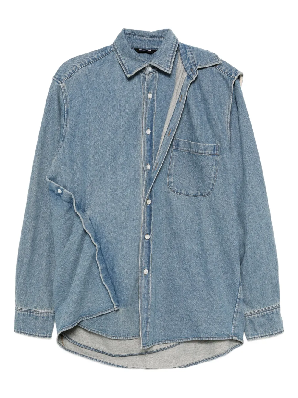 Moohong double-layered denim shirt | Blue | Image 1