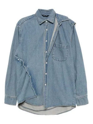DSQUARED2 デニムウエスタンシャツ | ブルー | FARFETCH JP