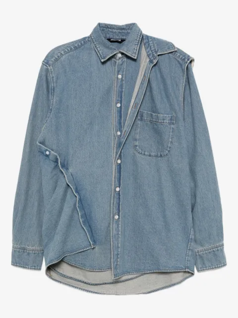 Moohong double-layered denim shirt 