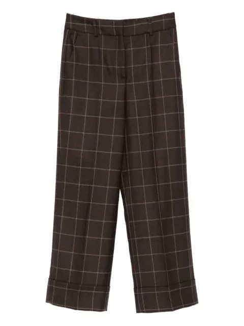 Incotex check-print trousers