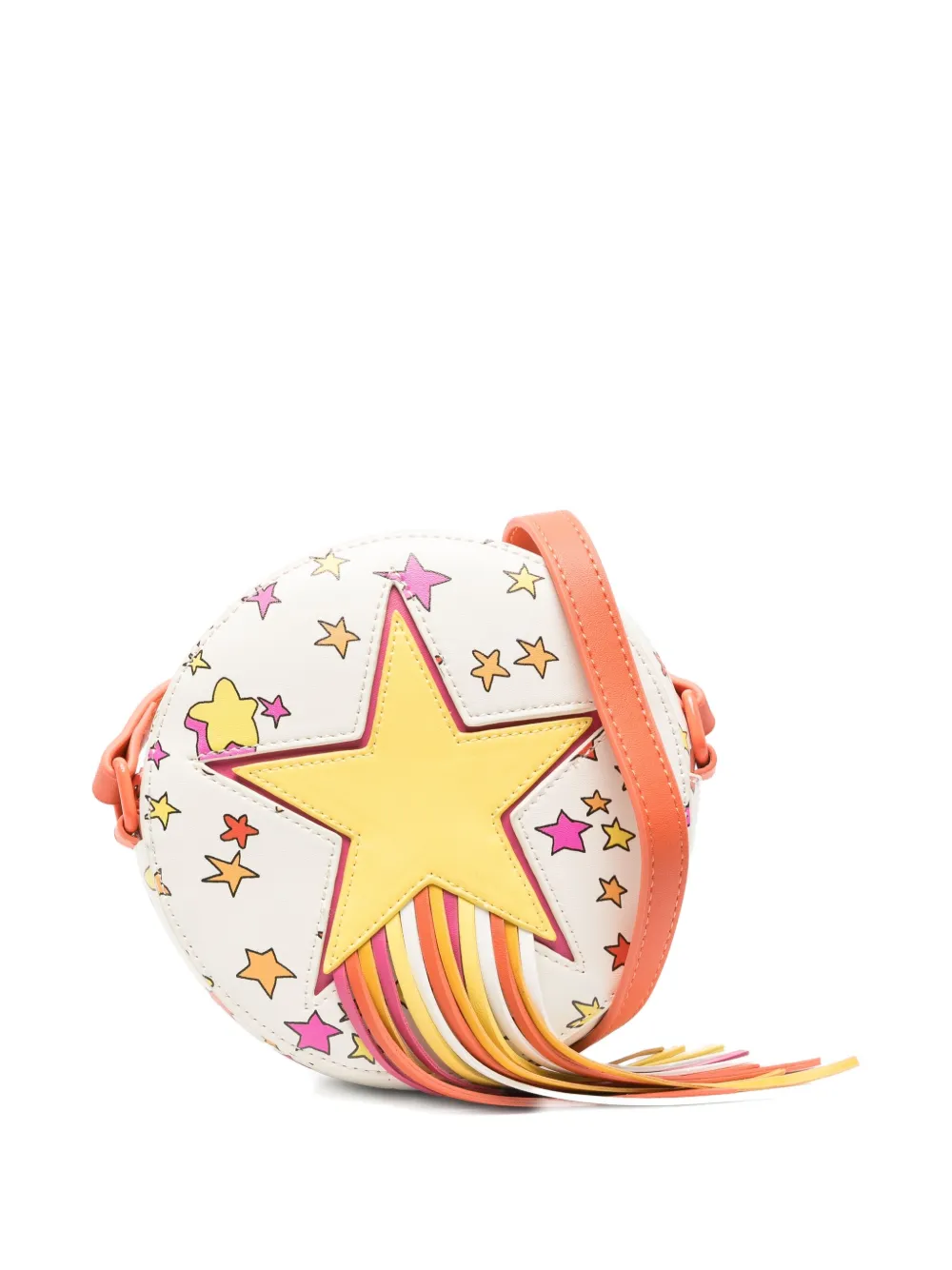 Stella McCartney Kids star-print tassel-detail shoulder bag | White | Image 1