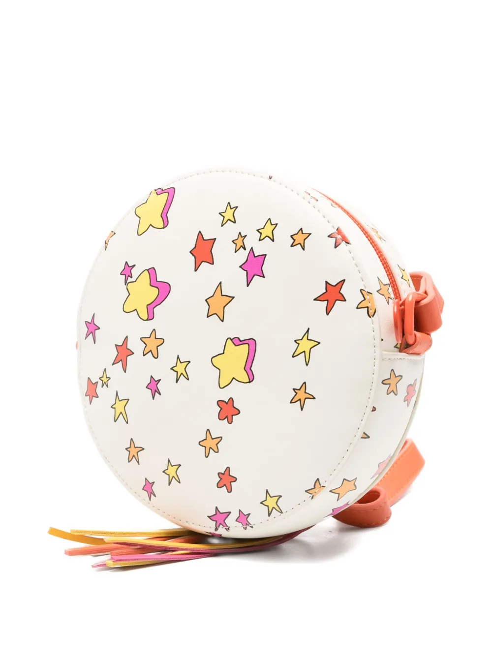 Stella McCartney Kids star-print tassel-detail shoulder bag - Wit