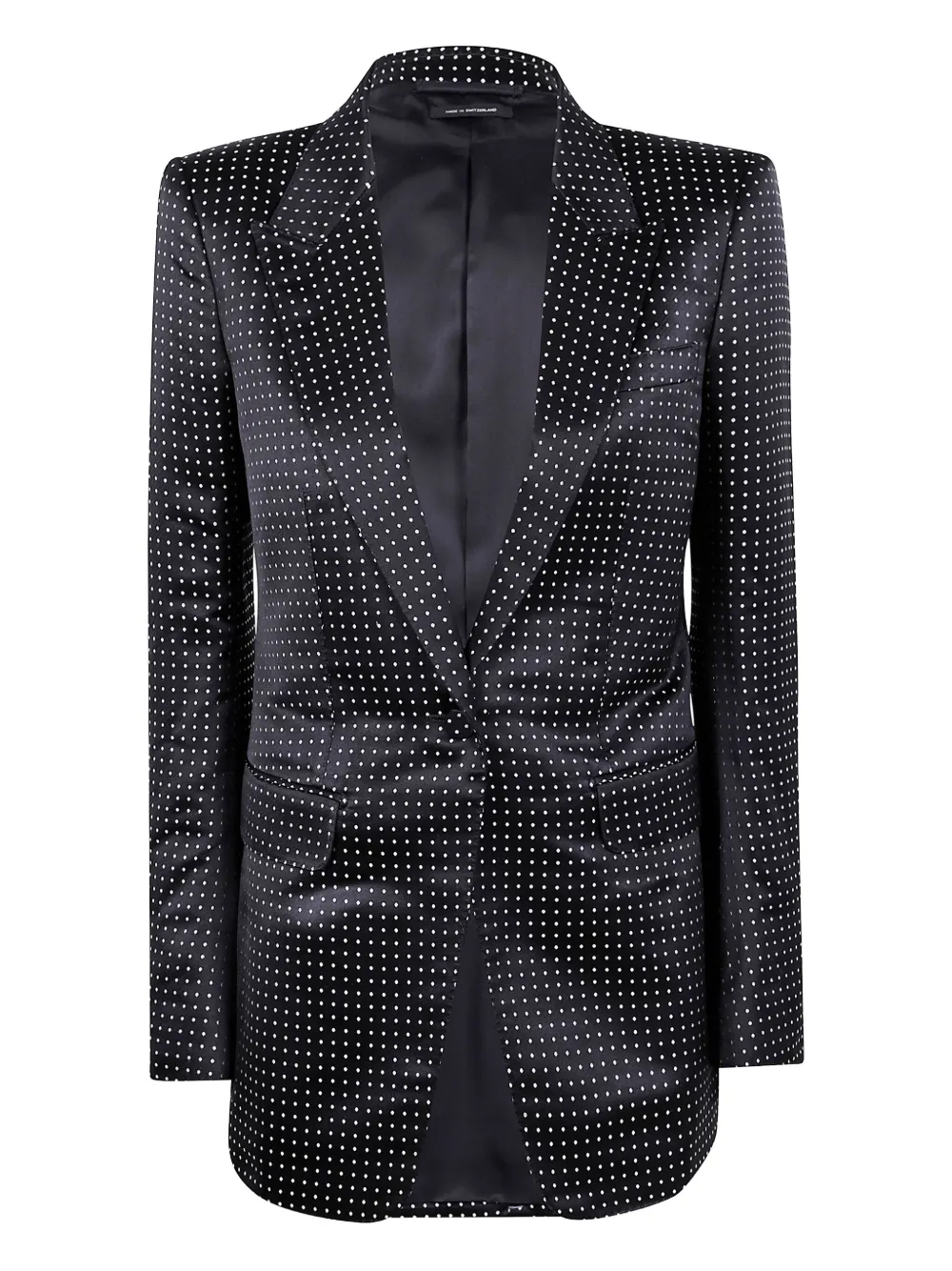 TOM FORD ポルカドット サテンジャケット - ブラック TOM FORD ポルカドット サテンジャケット - ブラック