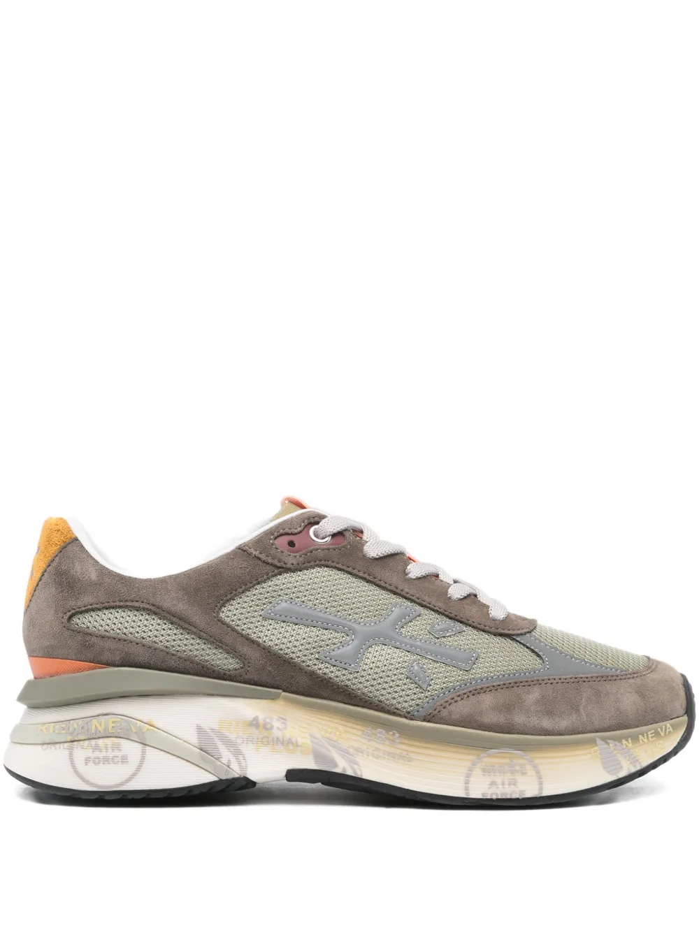 Premiata Moerun 7871 lace-up sneakers Neutrals