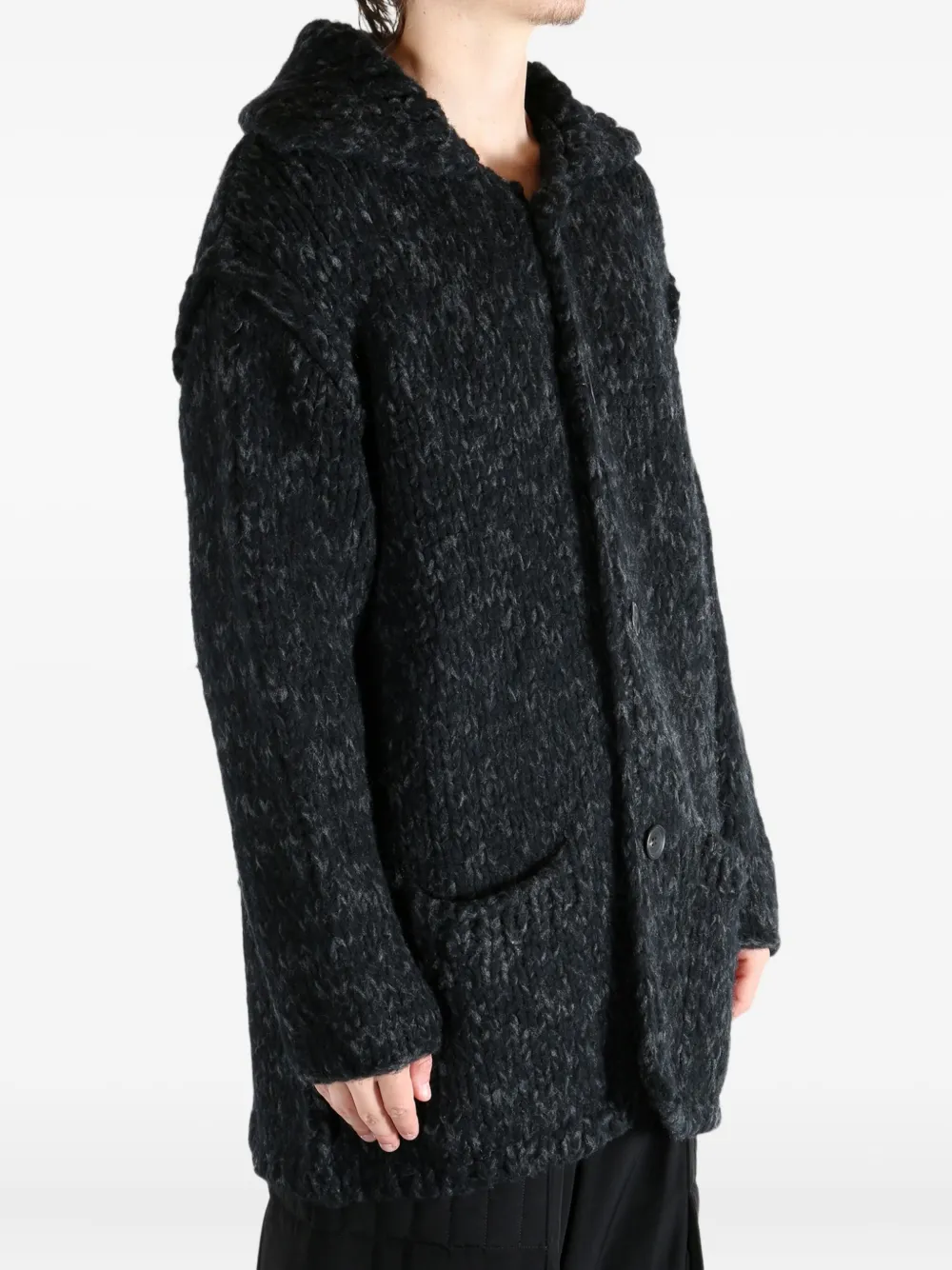 Yohji Yamamoto Jas met knopen Grijs