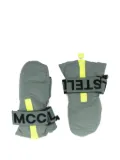 Stella McCartney Kids strap-fastening mittens - Green