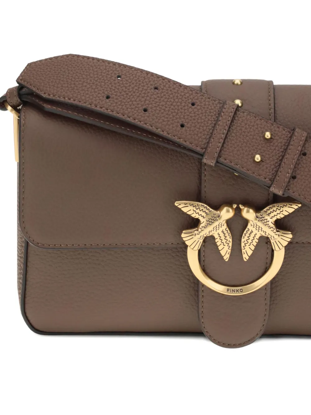 PINKO Love grote schoudertas Bruin