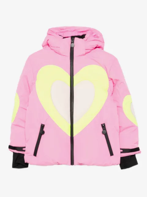 Stella McCartney Kids chamarra capitonada con detalle de corazón