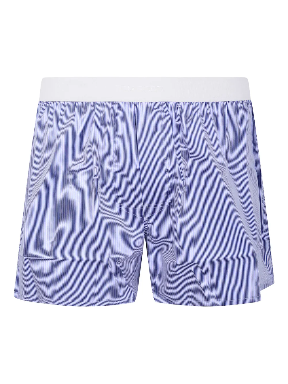 Tom Ford Striped Boxer Shorts In Breathable Fabric In Blue
