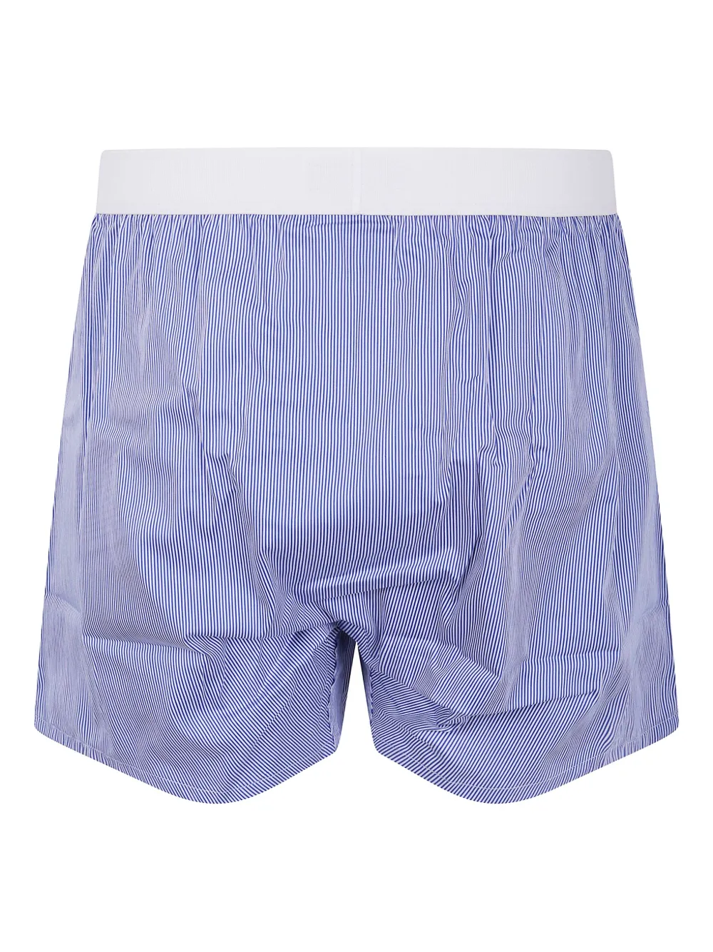 Tom Ford Striped Boxer Shorts In Breathable Fabric In Blue