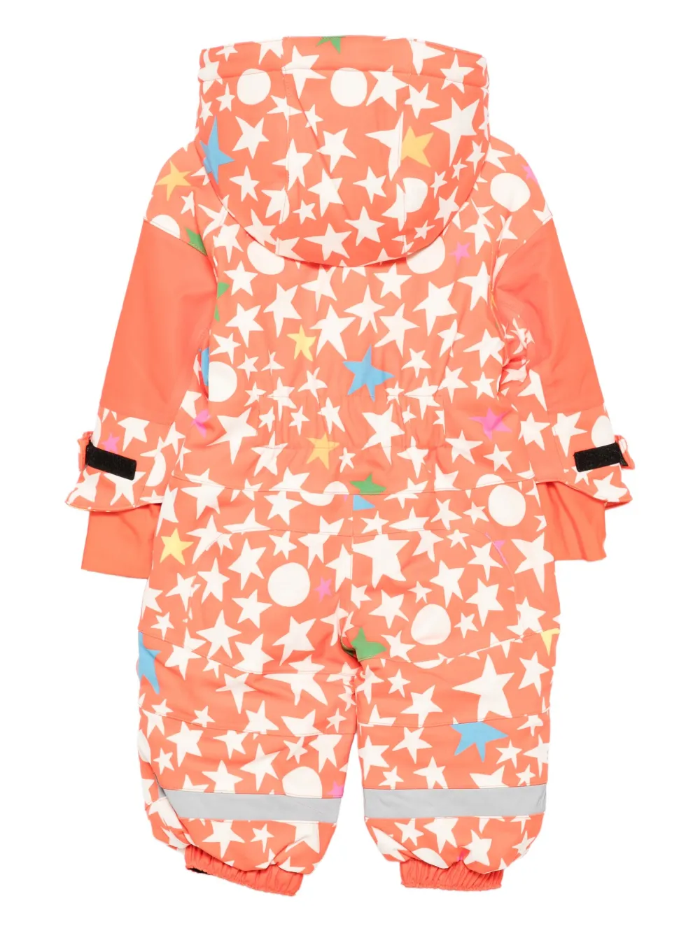 Stella McCartney Kids star-pattern snowsuit - Oranje