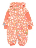 Stella McCartney Kids star-pattern snowsuit - Orange
