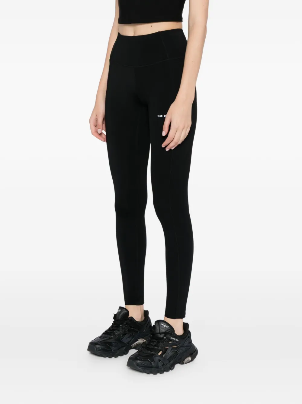 Team Wang Design Logo-printed Legging In Animal Print