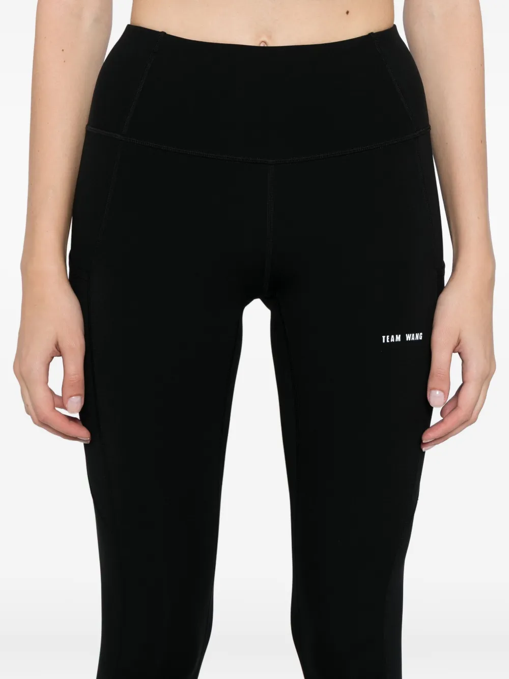 Team Wang Design Logo-printed Legging In Animal Print